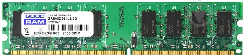 Оперативна пам'ять GOODRAM DDR2 SDRAM 2 GB (1x2GB) 800 MHz (GR800D264L6/2G) - фото 1