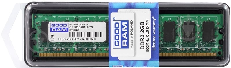 Оперативна пам'ять GOODRAM DDR2 SDRAM 2 GB (1x2GB) 800 MHz (GR800D264L6/2G) - фото 2