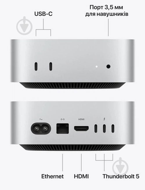 Неттоп Apple Mac Mini M5 Pro 24/512GB (MHQN4UA/A) silver - фото 7 Неттоп Apple Mac Mini M5 Pro 24/512GB (MHQN4UA/A) silver - фото 7
