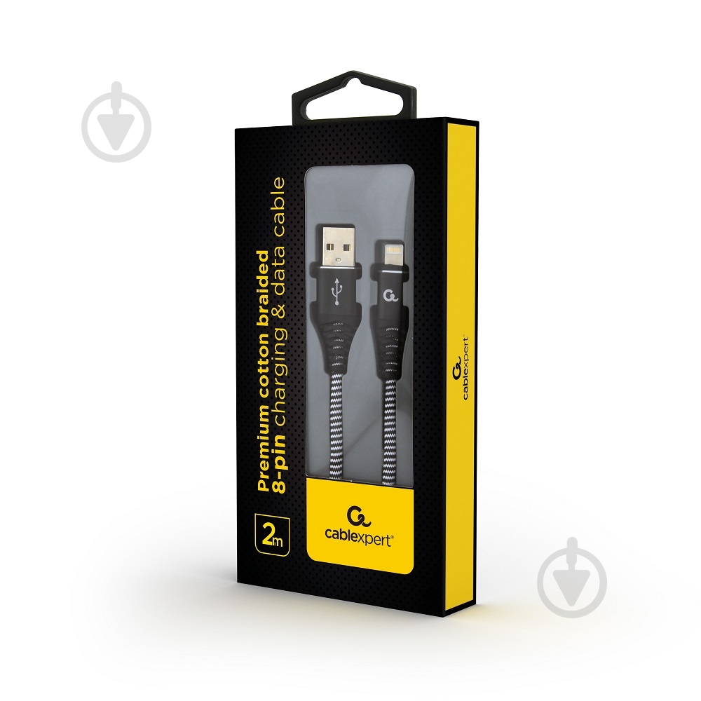 Кабель Cablexpert 2 м черный (CC-USB2B-AMLM-2M-BW) USB 2.0 А-папа/Lightning - фото 2