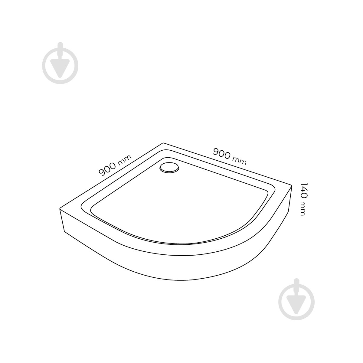 Поддон акриловый DO-TR-01 - фото 9