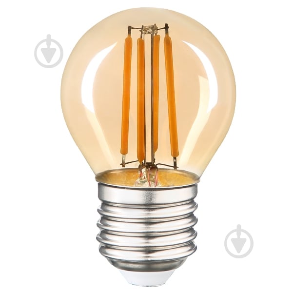 Лампа светодиодная Violux LED FILAMENT G45 4 Вт E27 2200 К 195 В прозрачная 832042 - фото 1