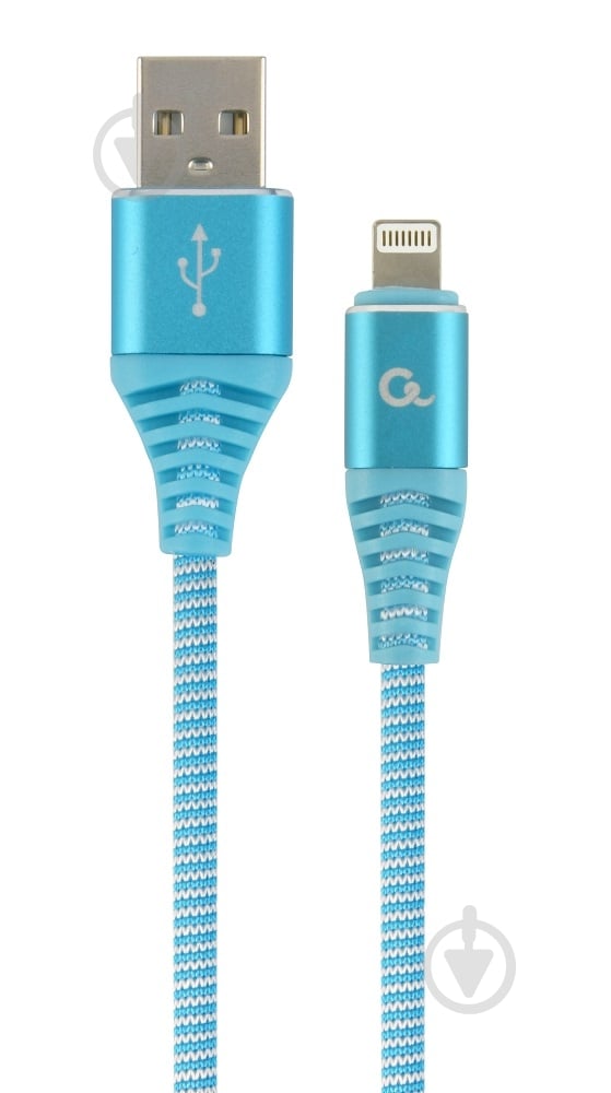 Кабель Cablexpert Lightning – USB 2 м блакитний (CC-USB2B-AMLM-2M-VW) USB 2.0 А-тато/Lightning - фото 1