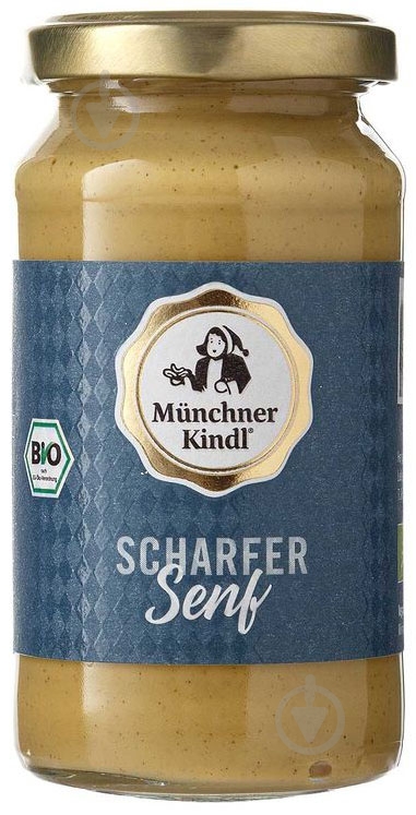 Горчица Munchner Kindl острая органическая 200 мл - фото 1