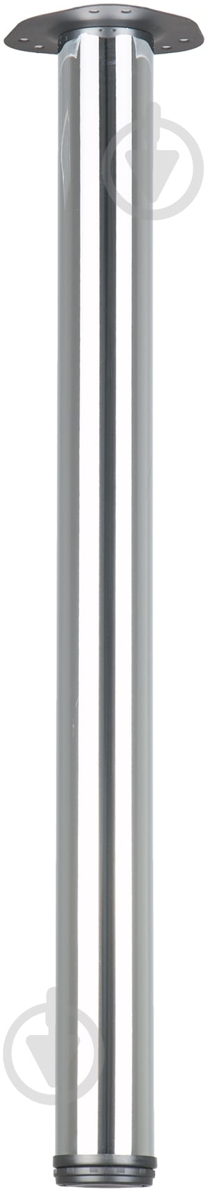 Меблева ніжка DC комплект 4 шт d60x1100 мм для столу хром з верхньою сталевою кріпильною пластиною - фото 4