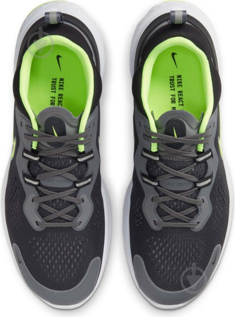 Кроссовки Nike React Miler 2 CW7121-002 р.45,5 серые - фото 7