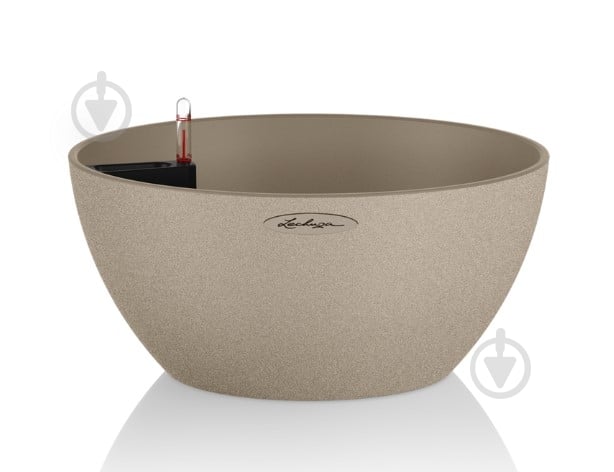 Вазон декоративний Lechuza Cubeto Color 30 круглий 4,5 л світло-бежевий (13831) - фото 1