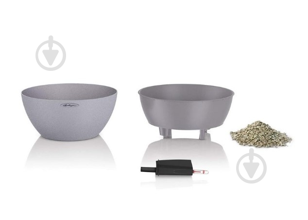 Вазон декоративний Lechuza Cubeto Color 30 круглий 4,5 л світло-бежевий (13831) - фото 2