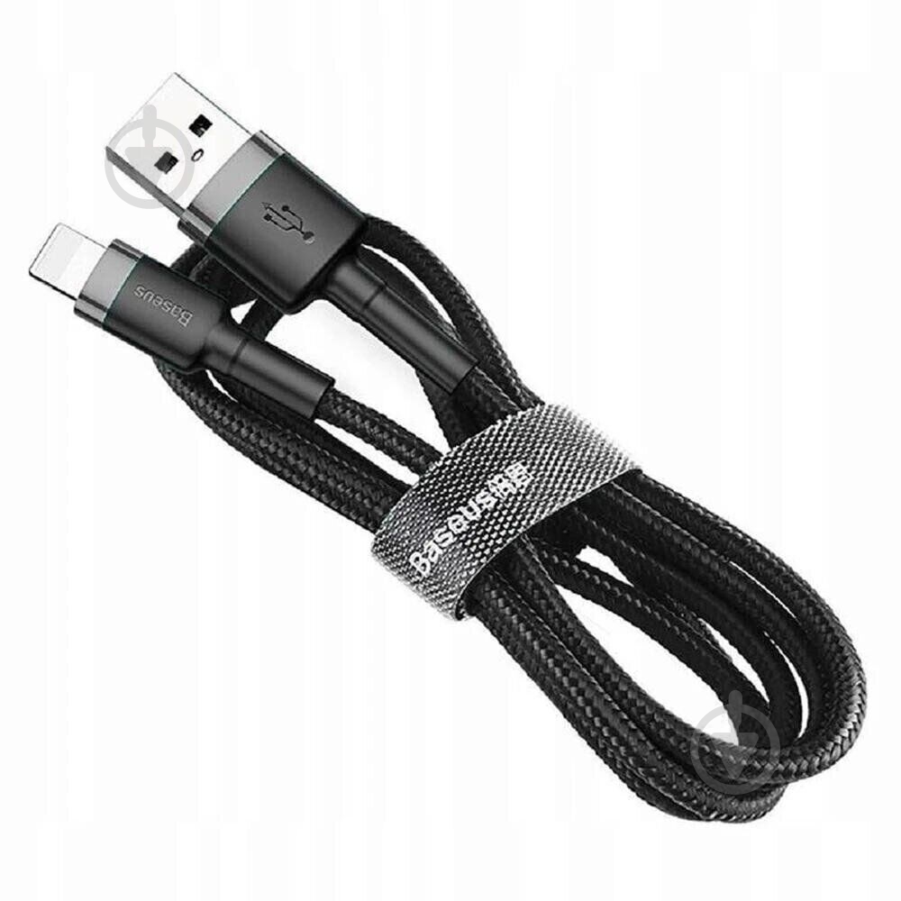 Кабель BASEUS Cafule Cable USB For Type-C 2A 3 м grey/black (CATKLF-UG1) - фото 4