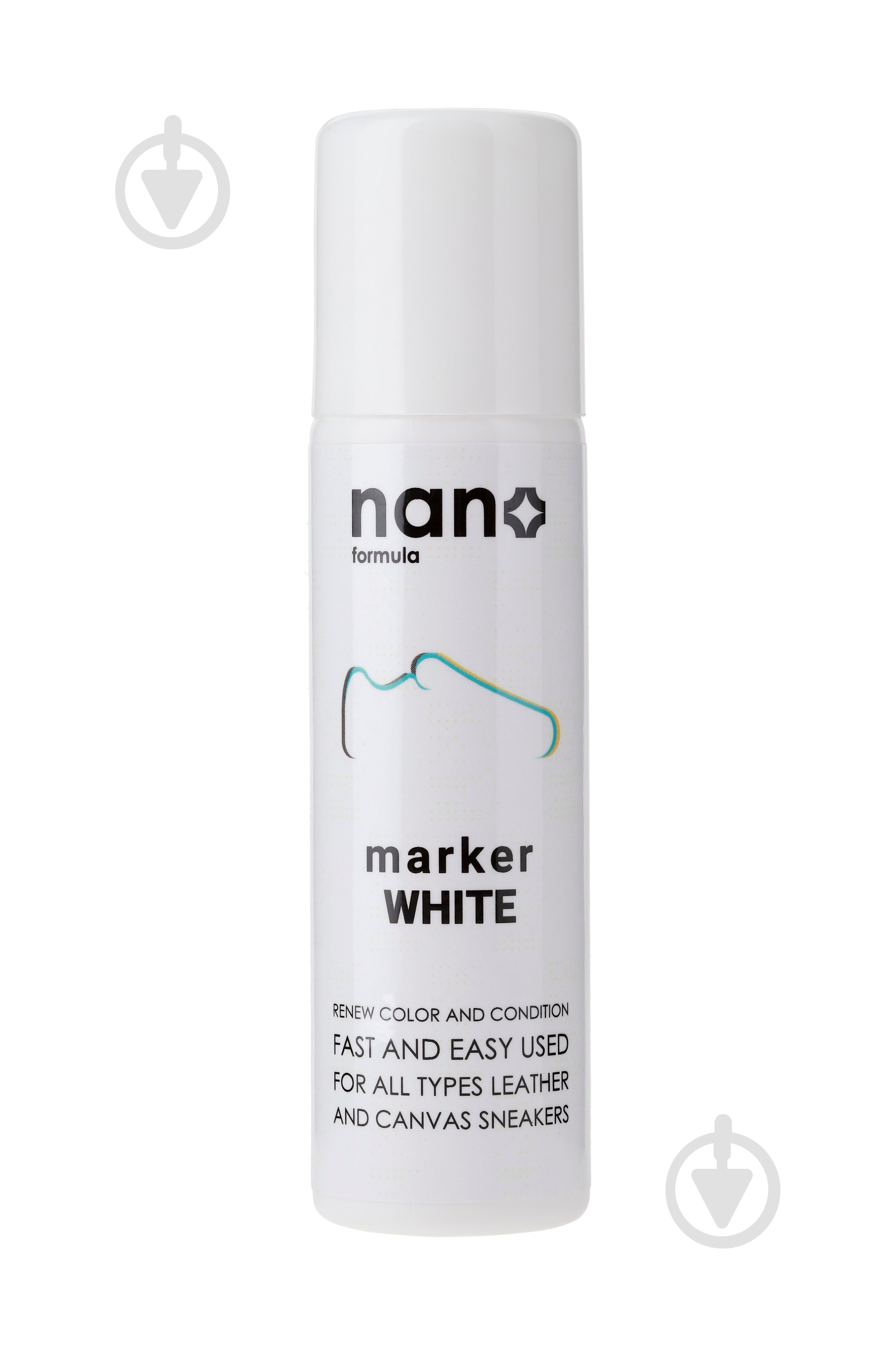 Крем-маркер для обуви Marker White Nano Formula белый 75 мл - фото 1 Крем-маркер для обуви Marker White Nano Formula белый 75 мл - фото 1