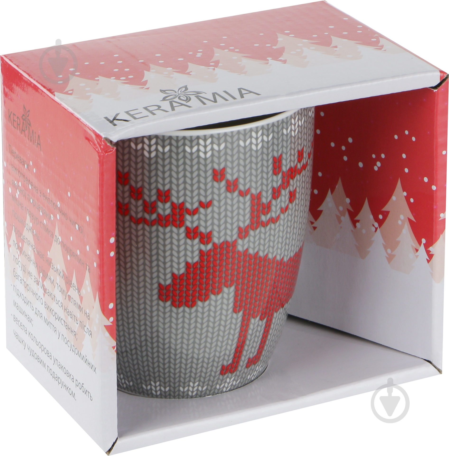 Чашка Keramia Олень вязаный 360 мл - фото 2 Чашка Keramia Олень вязаный 360 мл - фото 2