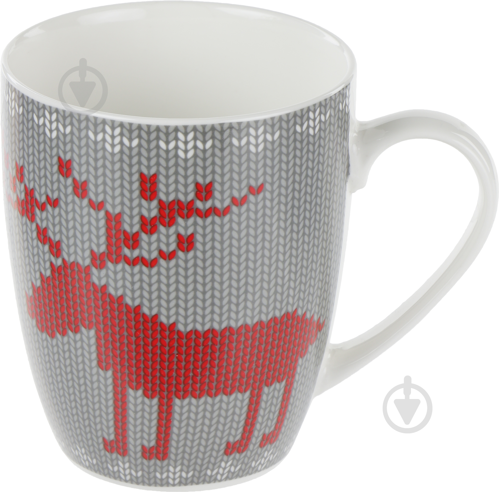 Чашка Keramia Олень вязаный 360 мл - фото 1 Чашка Keramia Олень вязаный 360 мл - фото 1