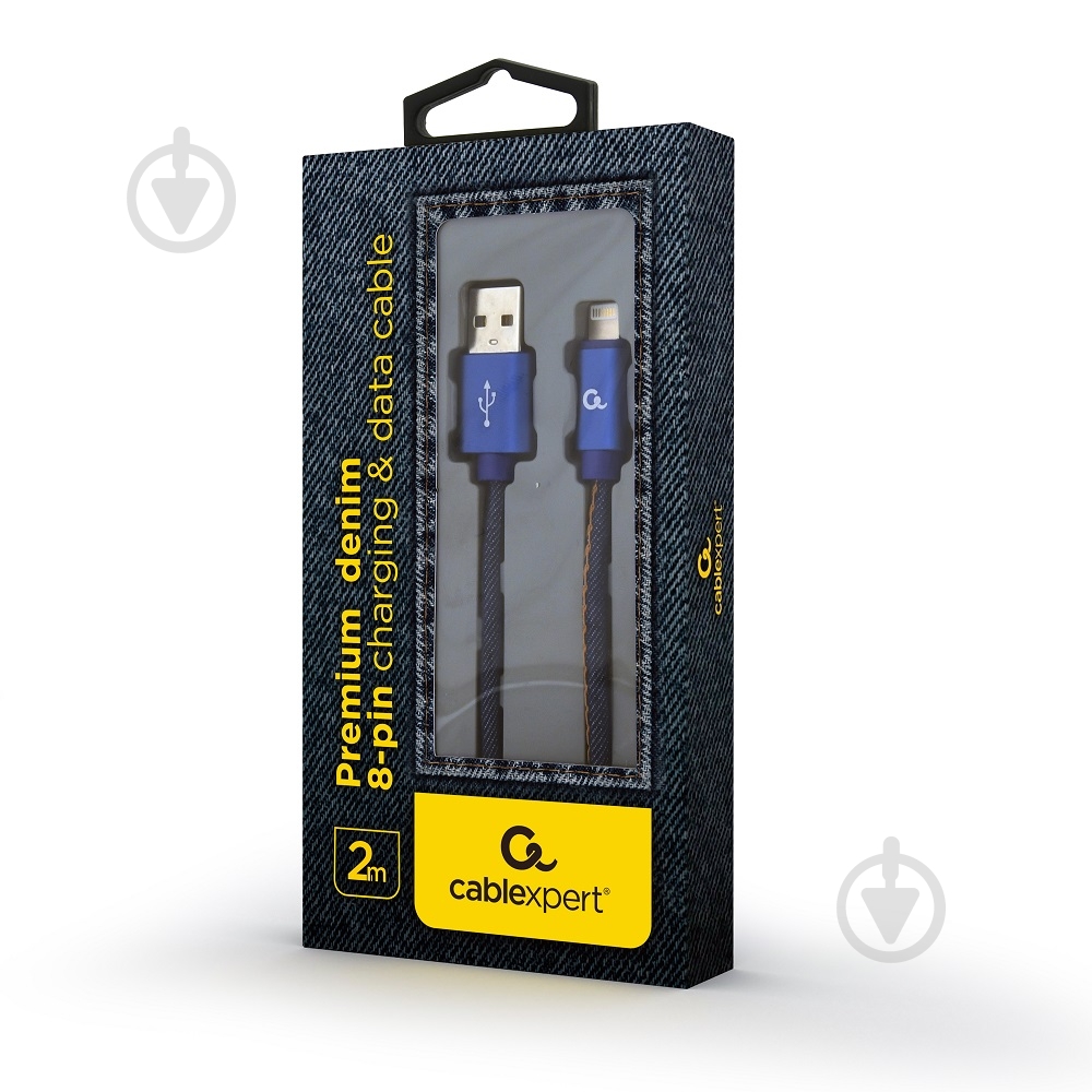 Кабель Cablexpert Lightning – USB 2 м (CC-USB2J-AMLM-2M-BL) USB 2.0 А-папа/Lightning - фото 2 Кабель Cablexpert Lightning – USB 2 м (CC-USB2J-AMLM-2M-BL) USB 2.0 А-папа/Lightning - фото 2