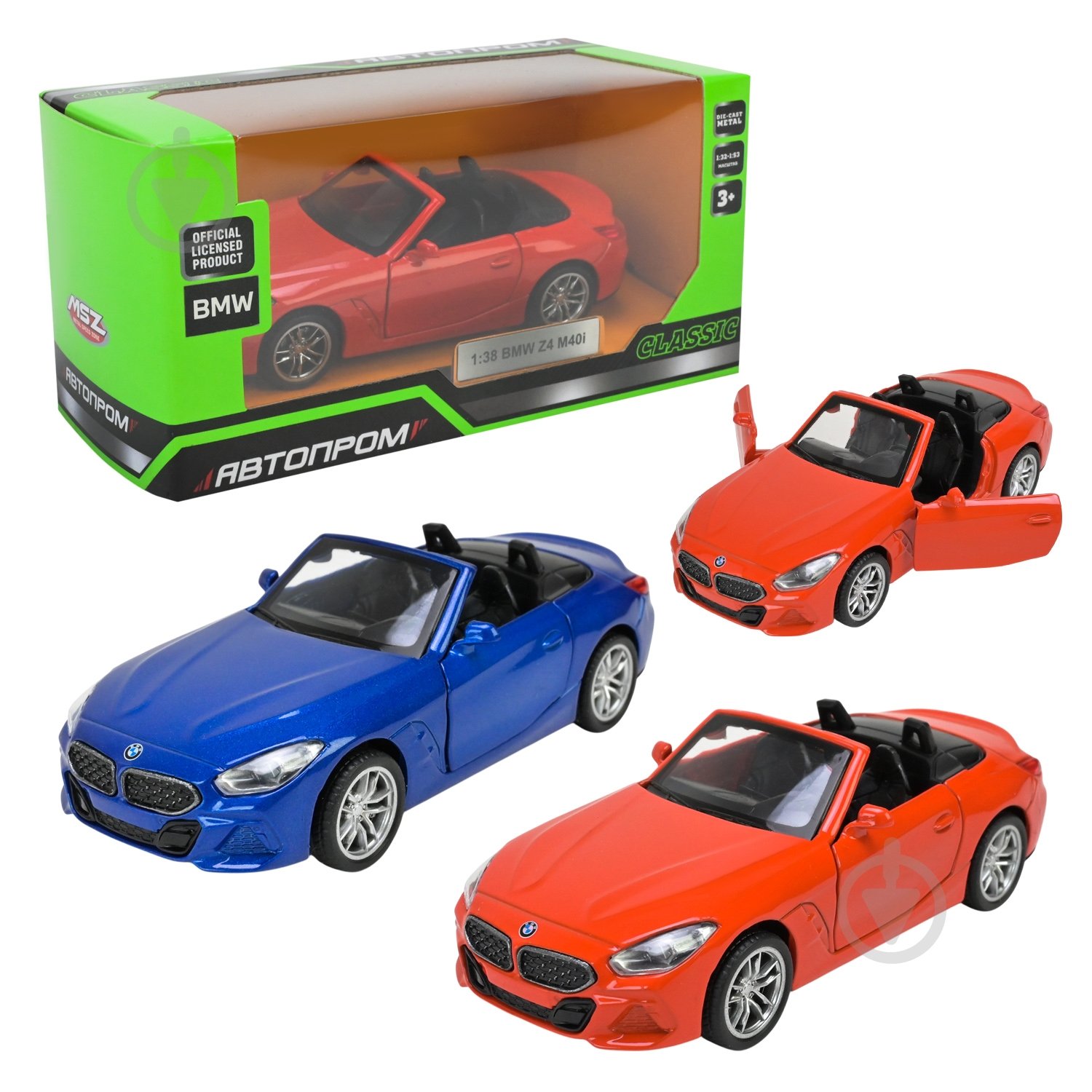 Автомодель Автопром 1:38 BMW Z4 M40i 4354 - фото 1 Автомодель Автопром 1:38 BMW Z4 M40i 4354 - фото 1