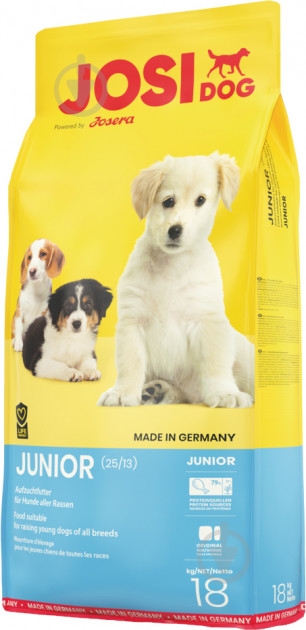 Корм для всех пород JOSIDOG Junior 12-24 мес 18 кг (курица и рис) 18 кг - фото 1