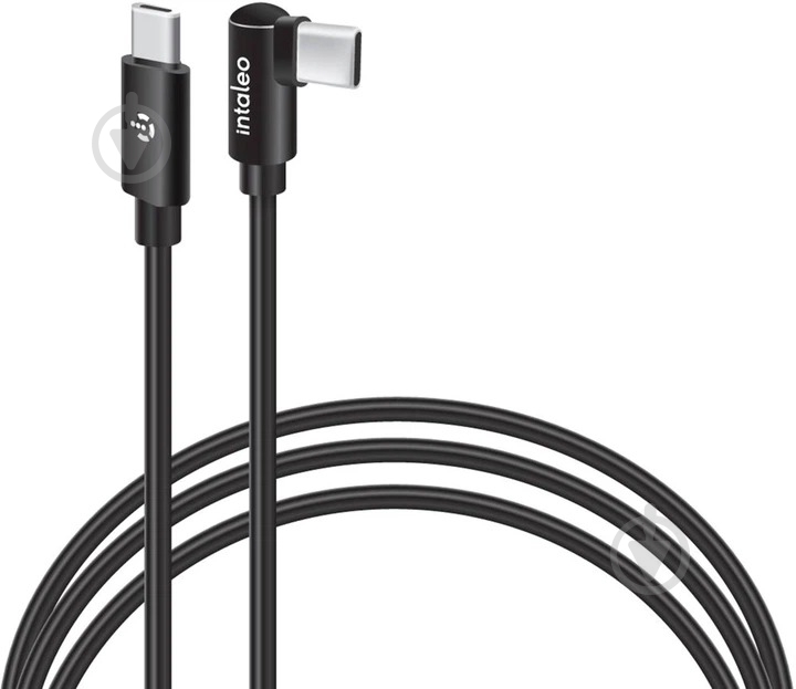Кабель Intaleo SilkLink Arc 60W Type-C to Type-C 1,2 м черный (SilkLink Arc 60W) - фото 1 Кабель Intaleo SilkLink Arc 60W Type-C to Type-C 1,2 м черный (SilkLink Arc 60W) - фото 1
