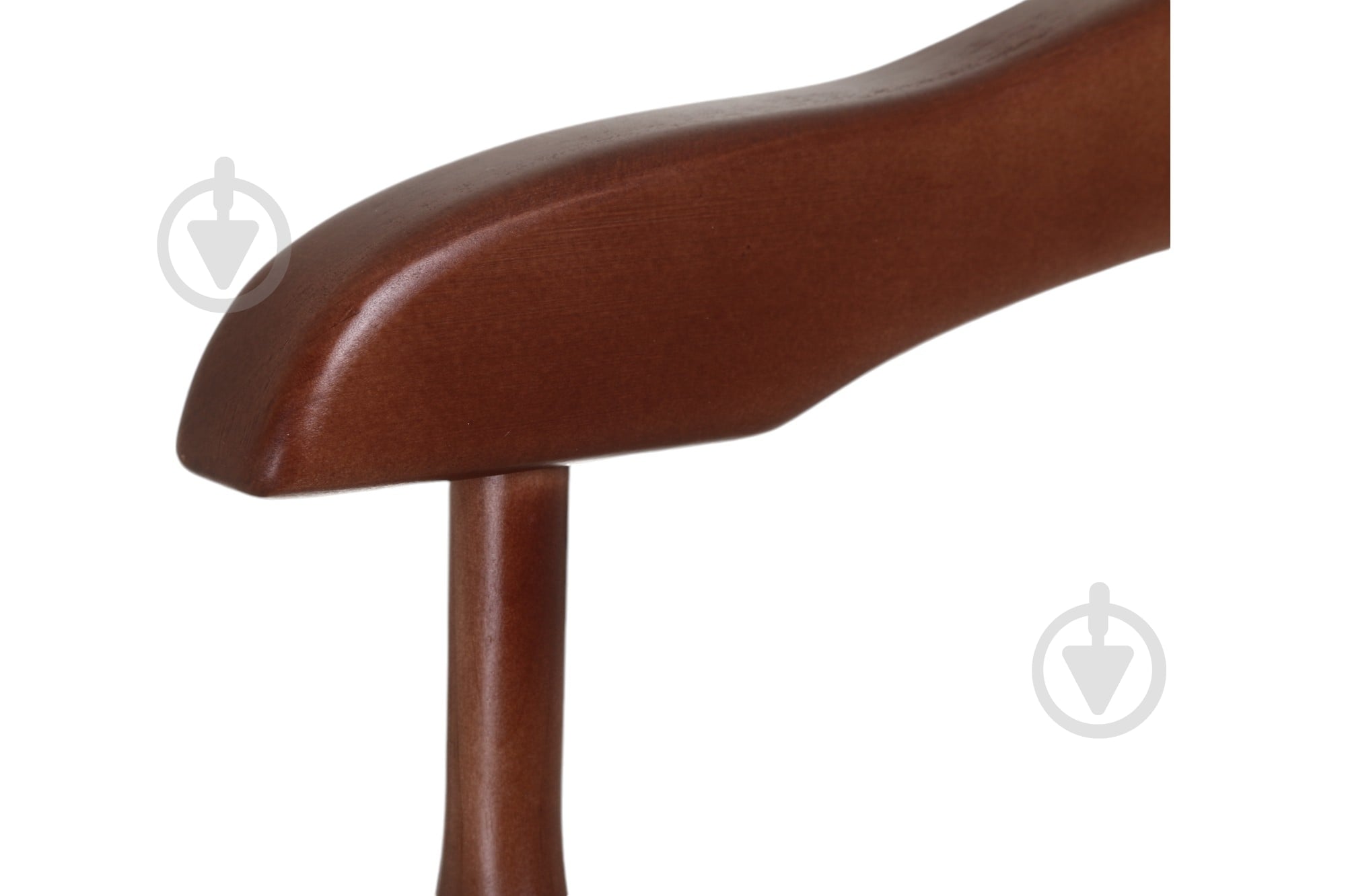 Вішалка для одягу Люкс подвійна горіх - фото 3 Вішалка для одягу Люкс подвійна горіх - фото 3