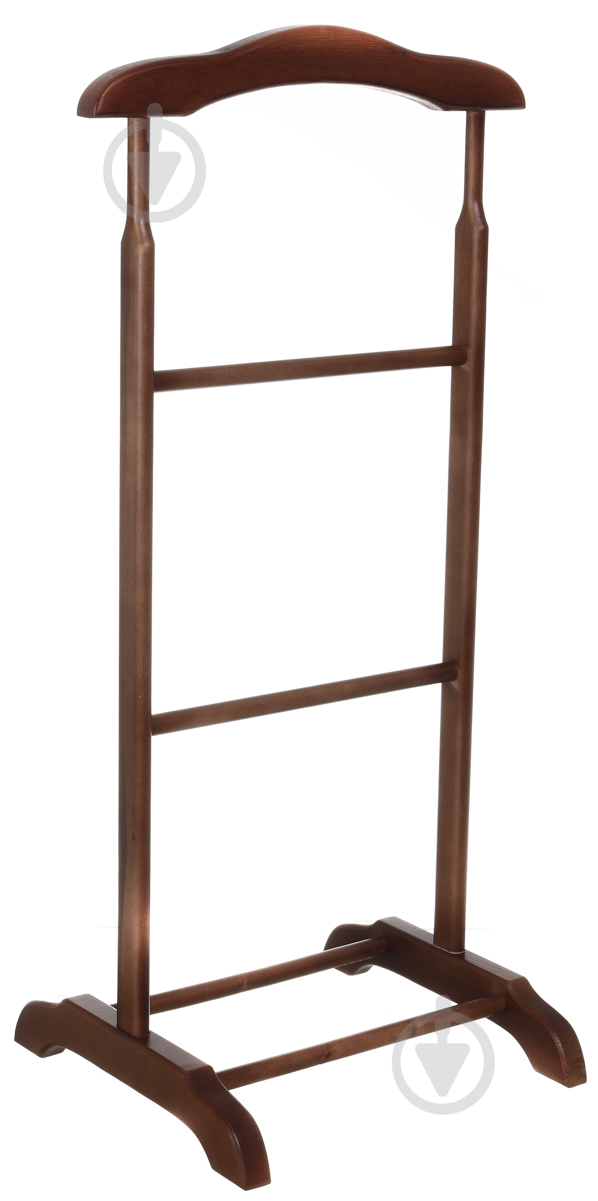 Вішалка для одягу Люкс одинарна горіх - фото 1 Вішалка для одягу Люкс одинарна горіх - фото 1