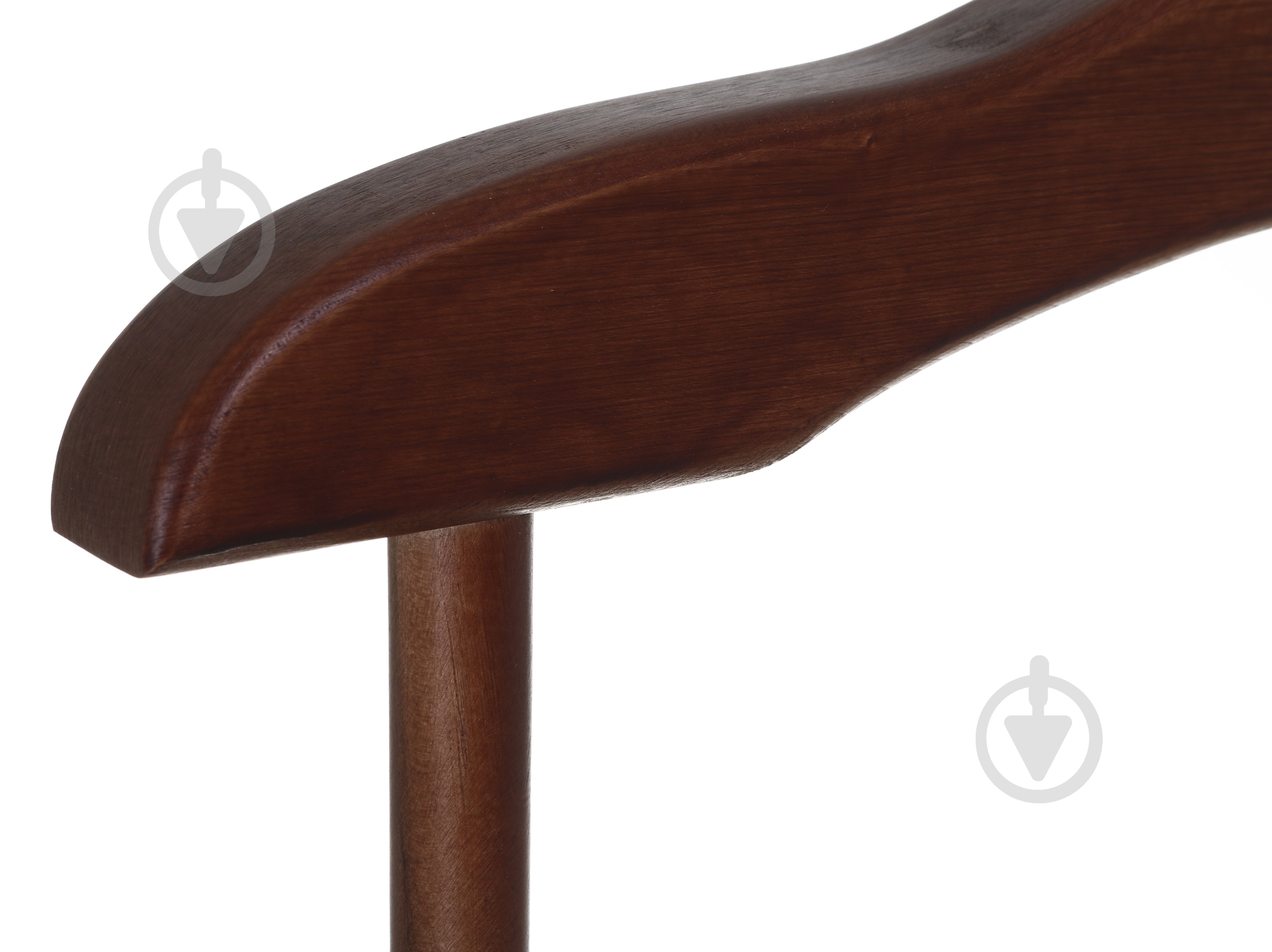 Вішалка для одягу Люкс одинарна горіх - фото 3 Вішалка для одягу Люкс одинарна горіх - фото 3