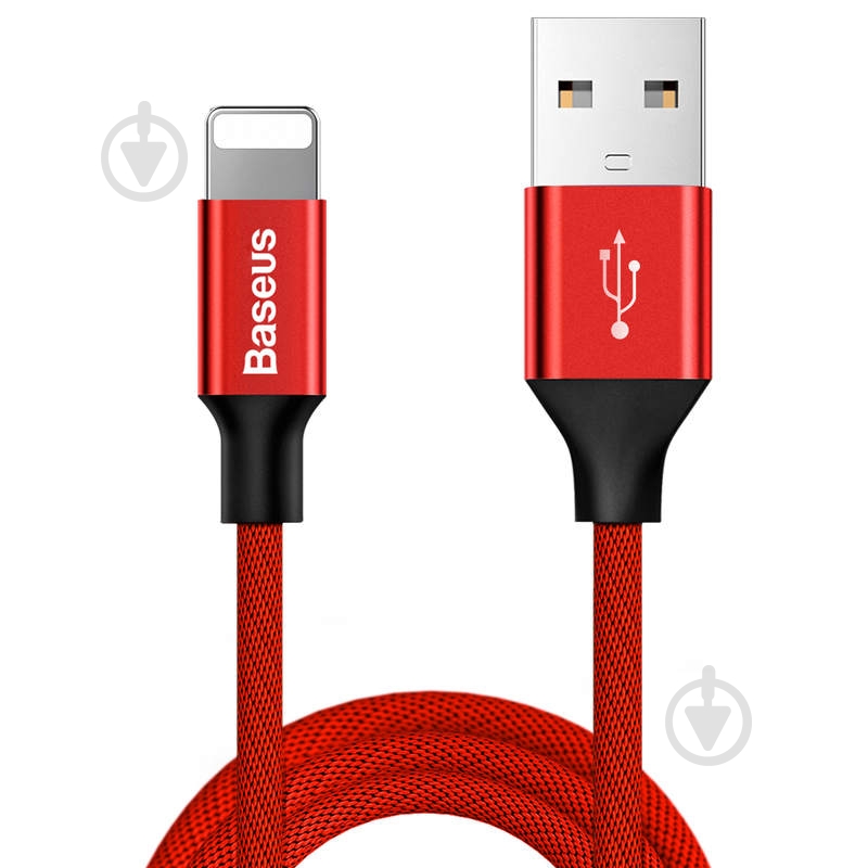 Кабель BASEUS Yiven Cable for IP 1,8 м червоний (CALYW-A09) - фото 1 Кабель BASEUS Yiven Cable for IP 1,8 м червоний (CALYW-A09) - фото 1