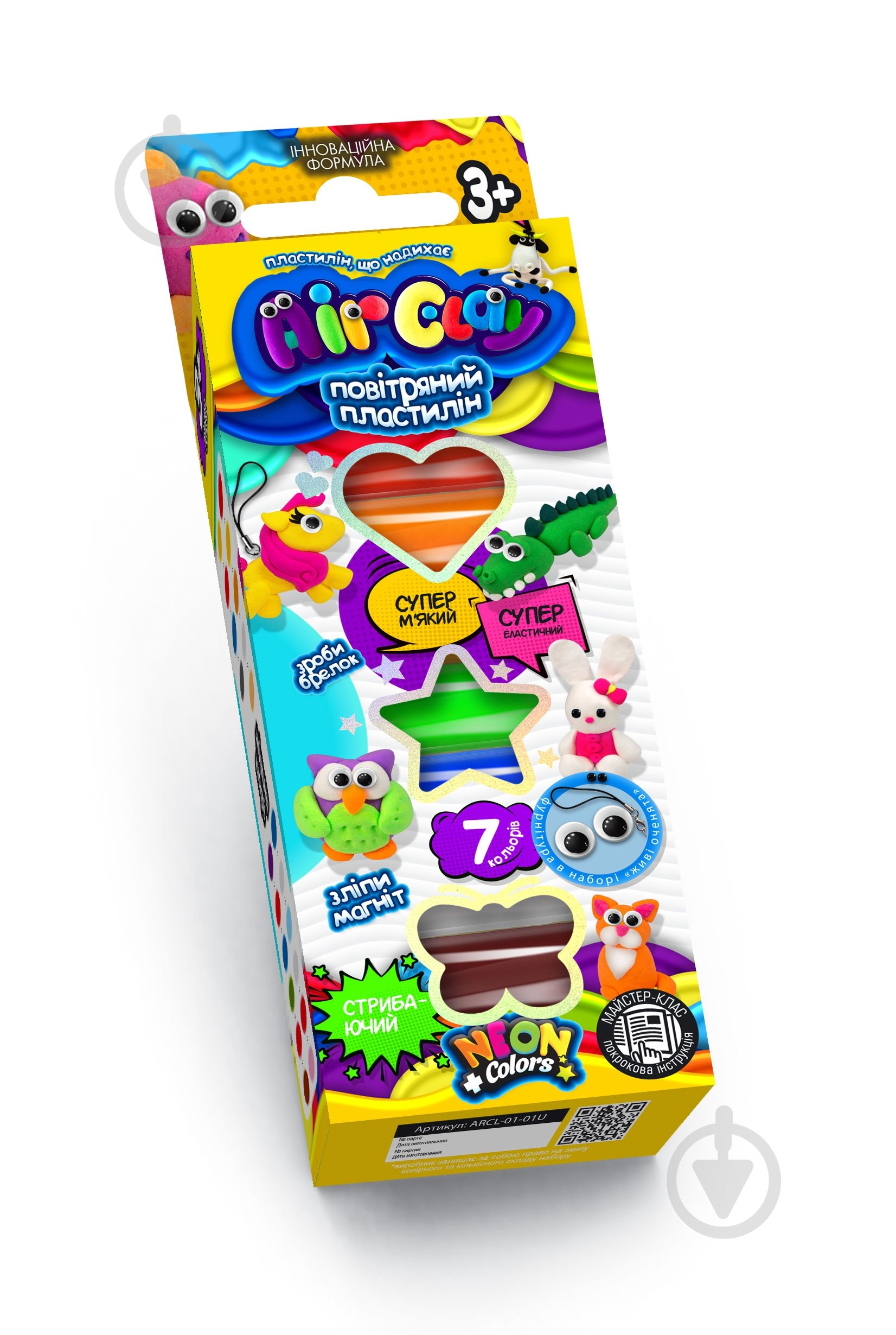 Набор для творчества Danko Toys AIR CLAY укр. (30) в ассортименте - фото 2