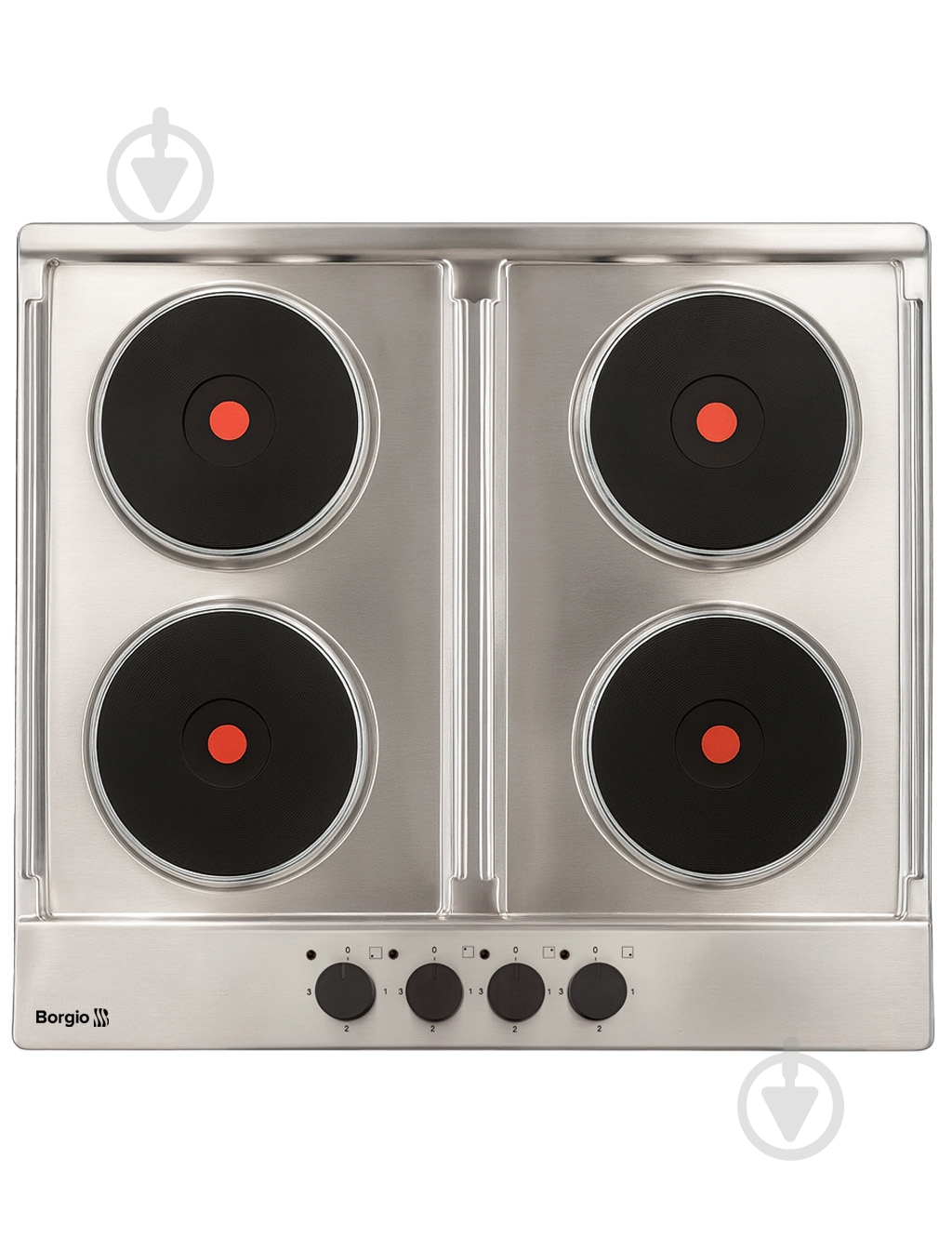 Варильна поверхня електрична Borgio 6850-04R Inox - фото 1