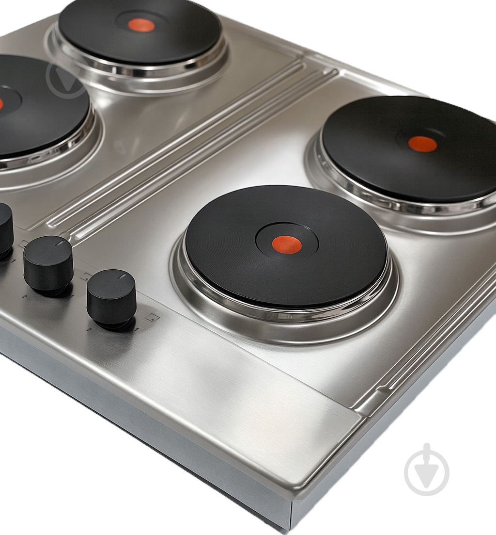 Варильна поверхня електрична Borgio 6850-04R Inox - фото 6