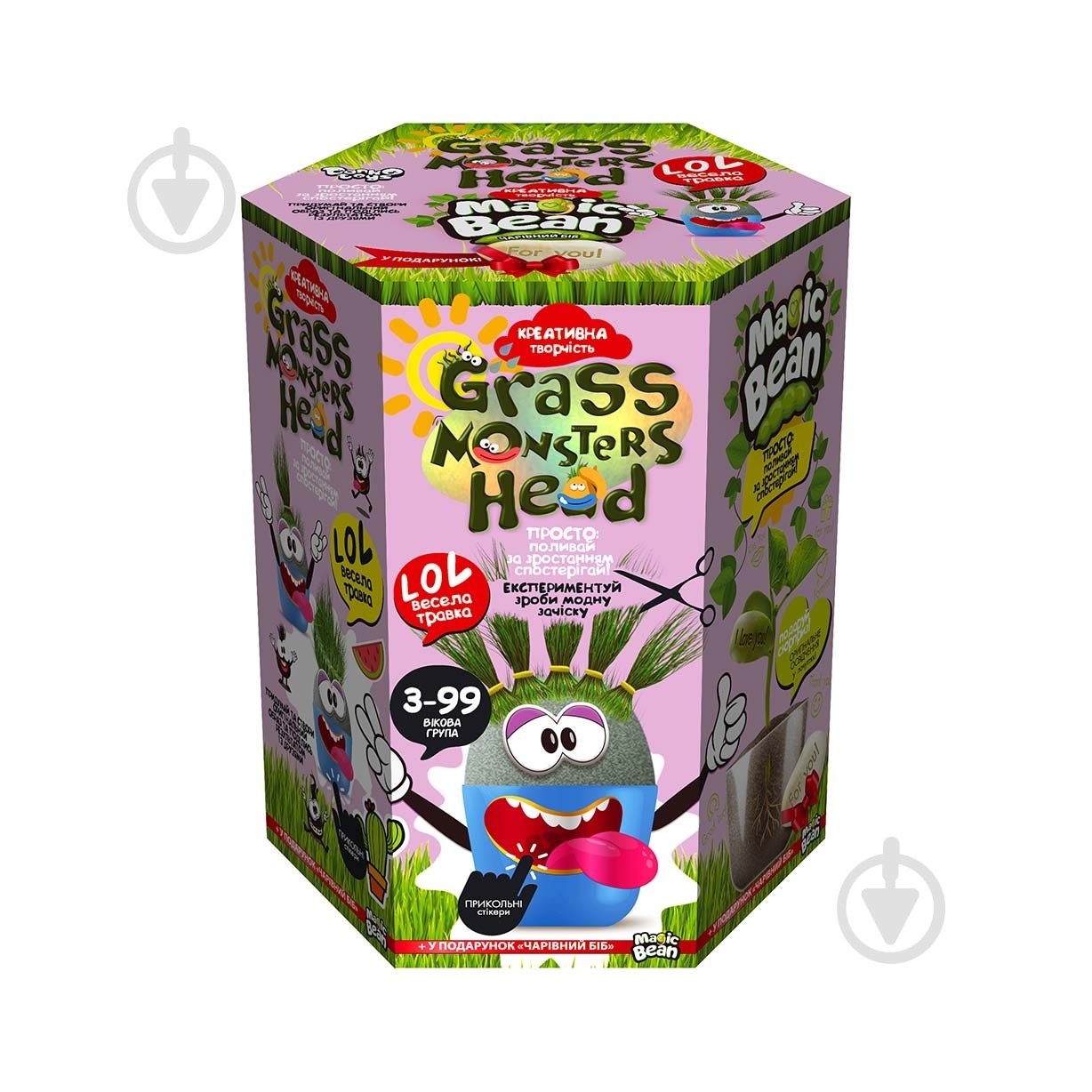 Ігровий набір Danko Toys GRASS MONSTERS HEAD укр. (8) в асортименті - фото 8