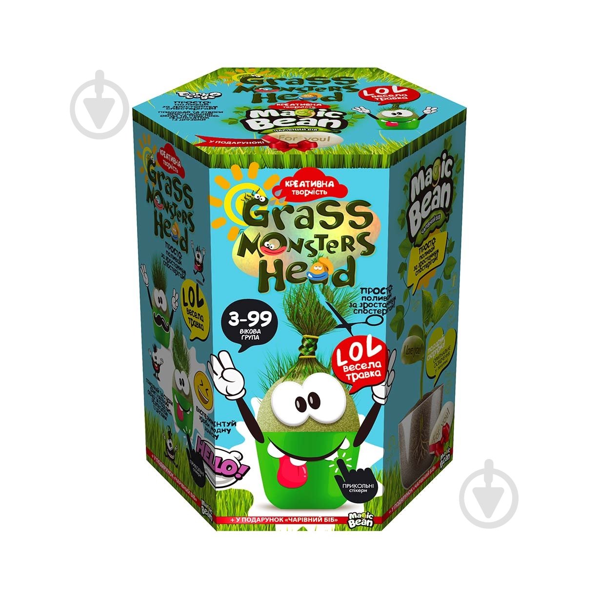 Ігровий набір Danko Toys GRASS MONSTERS HEAD укр. (8) в асортименті - фото 2