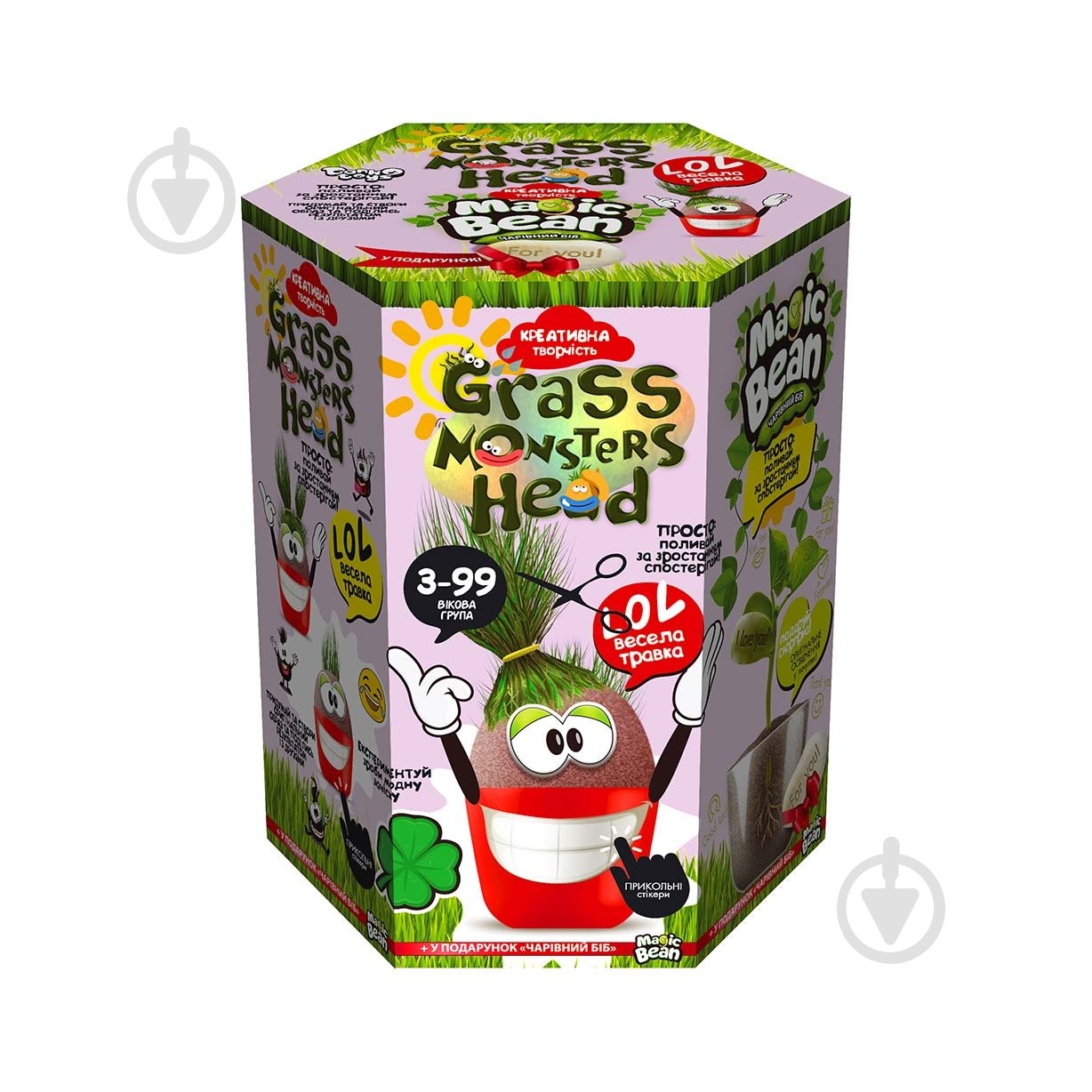 Ігровий набір Danko Toys GRASS MONSTERS HEAD укр. (8) в асортименті - фото 7