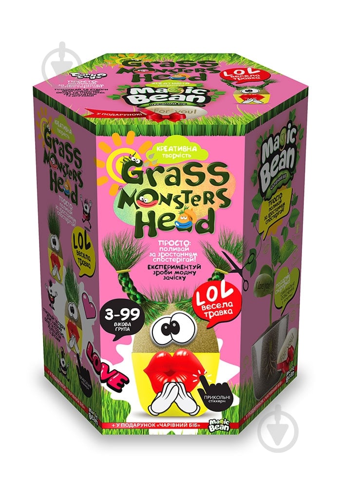 Ігровий набір Danko Toys GRASS MONSTERS HEAD укр. (8) в асортименті - фото 5