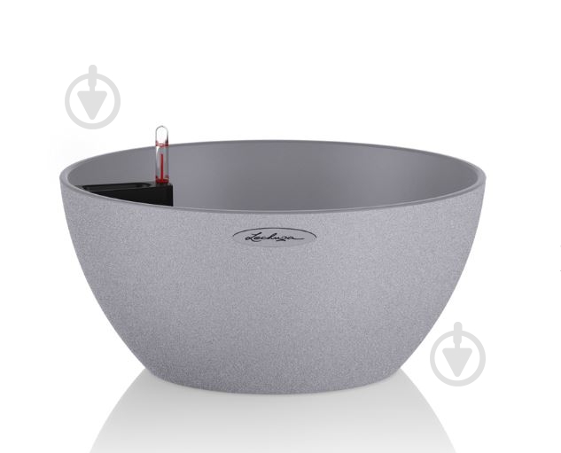 Вазон декоративный Lechuza Cubeto Color 40 круглый 11,5 л серый камень (13840) - фото 1 Вазон декоративный Lechuza Cubeto Color 40 круглый 11,5 л серый камень (13840) - фото 1