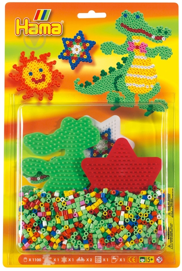 Термомозаика Hama Крокодил Midi 4066 - фото 1 Термомозаика Hama Крокодил Midi 4066 - фото 1