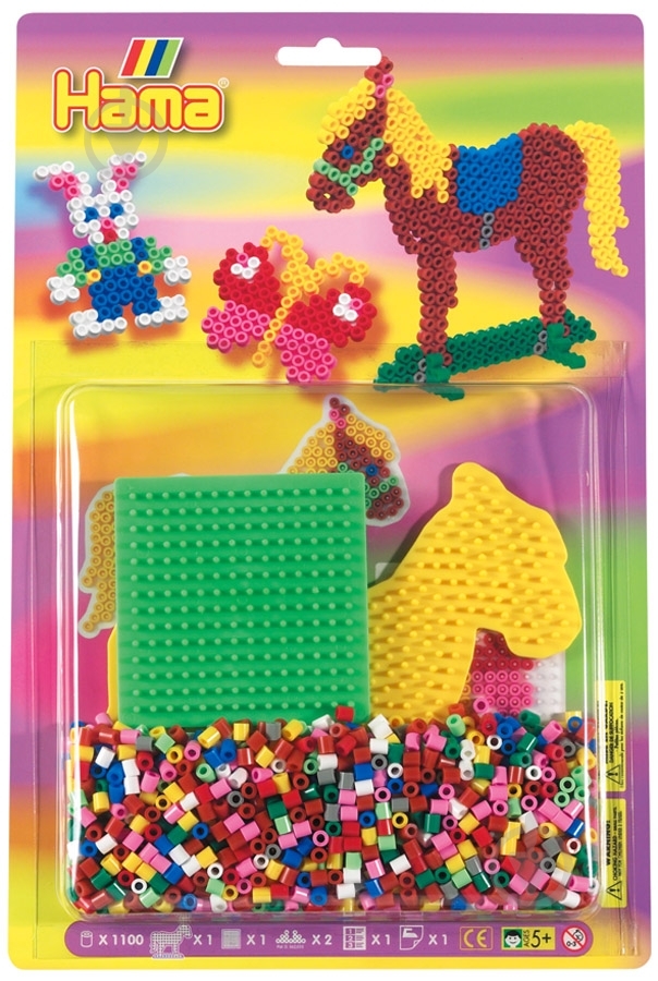 Термомозаика Hama Лошадка Midi 4068 - фото 1 Термомозаика Hama Лошадка Midi 4068 - фото 1