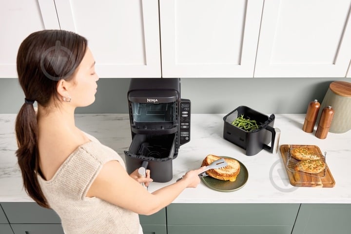 ВИТРИНА! Мультипечь NINJA Double Stack Air fryer double basket vertical 7.6l - black - фото 17
