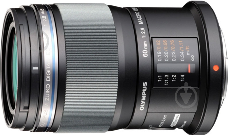 Объектив Olympus ET-M6028 macro 60mm f/2.8 black - фото 1