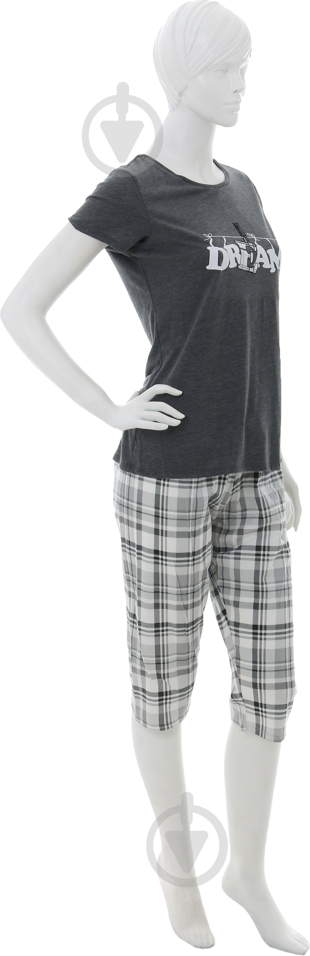 Пижама женская Roksolana 580/12352 р. М черный с белым - фото 2