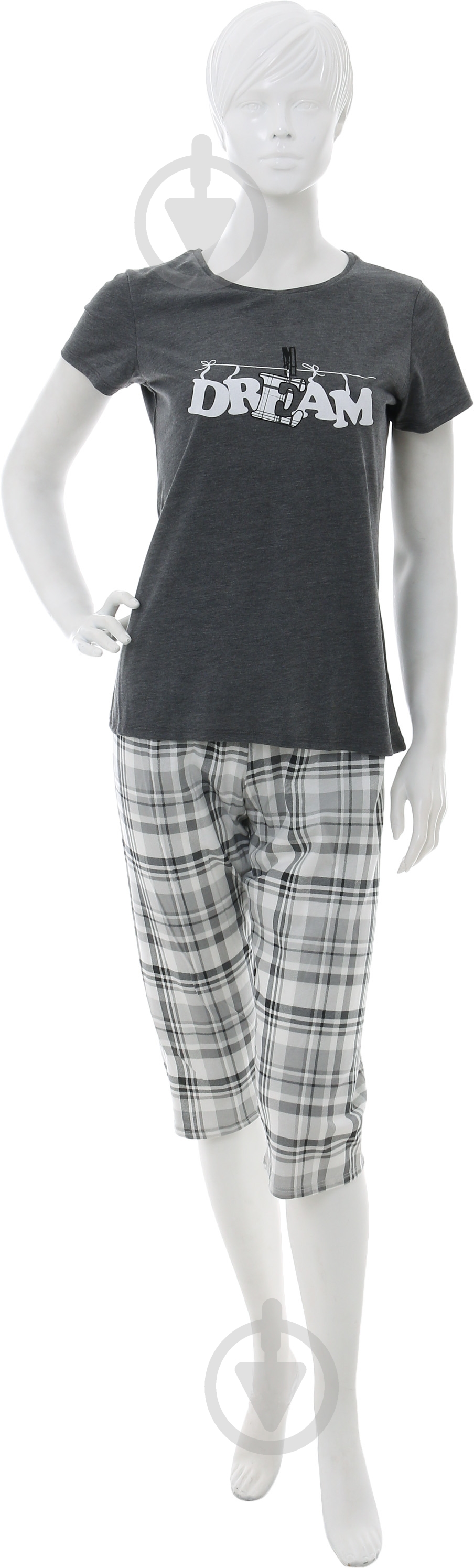 Пижама женская Roksolana 580/12352 р. М черный с белым - фото 1