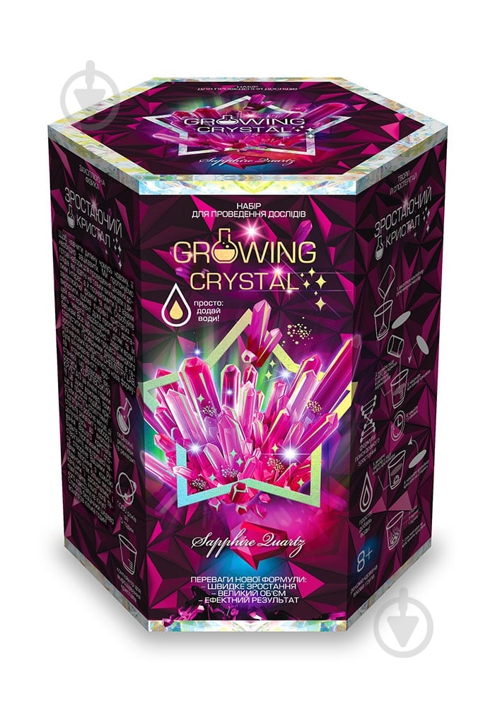 Ігровий набір Danko Toys для проведення дослідів GROWING CRYSTAL укр. (8) в асортименті - фото 8
