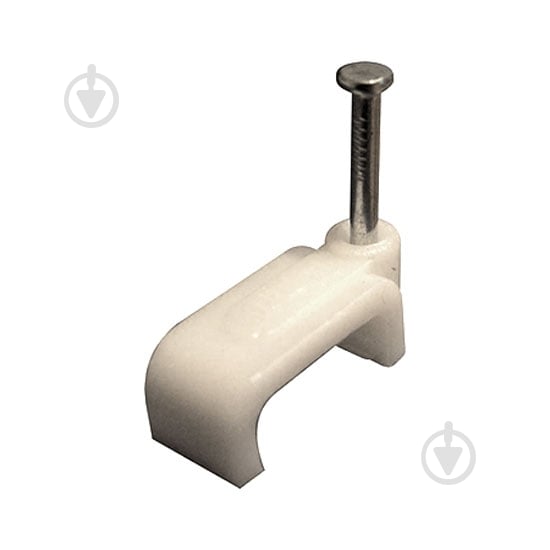 Скоба плоская E.NEXT e.fcc.stand.7 (100 шт.) белый - фото 1