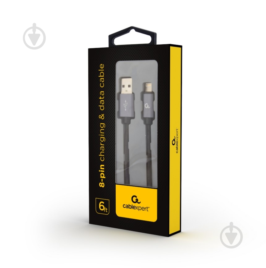 Кабель Cablexpert 1,8 м (CCB-mUSB2B-AMLM-6) USB 2.0 A-папа/Lightning - фото 4