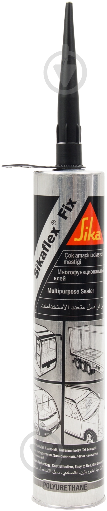 Клей-герметик Sika Sikaflex-Fix однокомпонентный черный 300 мл - фото 2