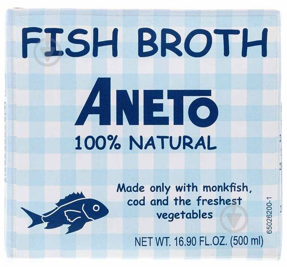 Бульйон Aneto 100% natural рибний 500 мл - фото 1