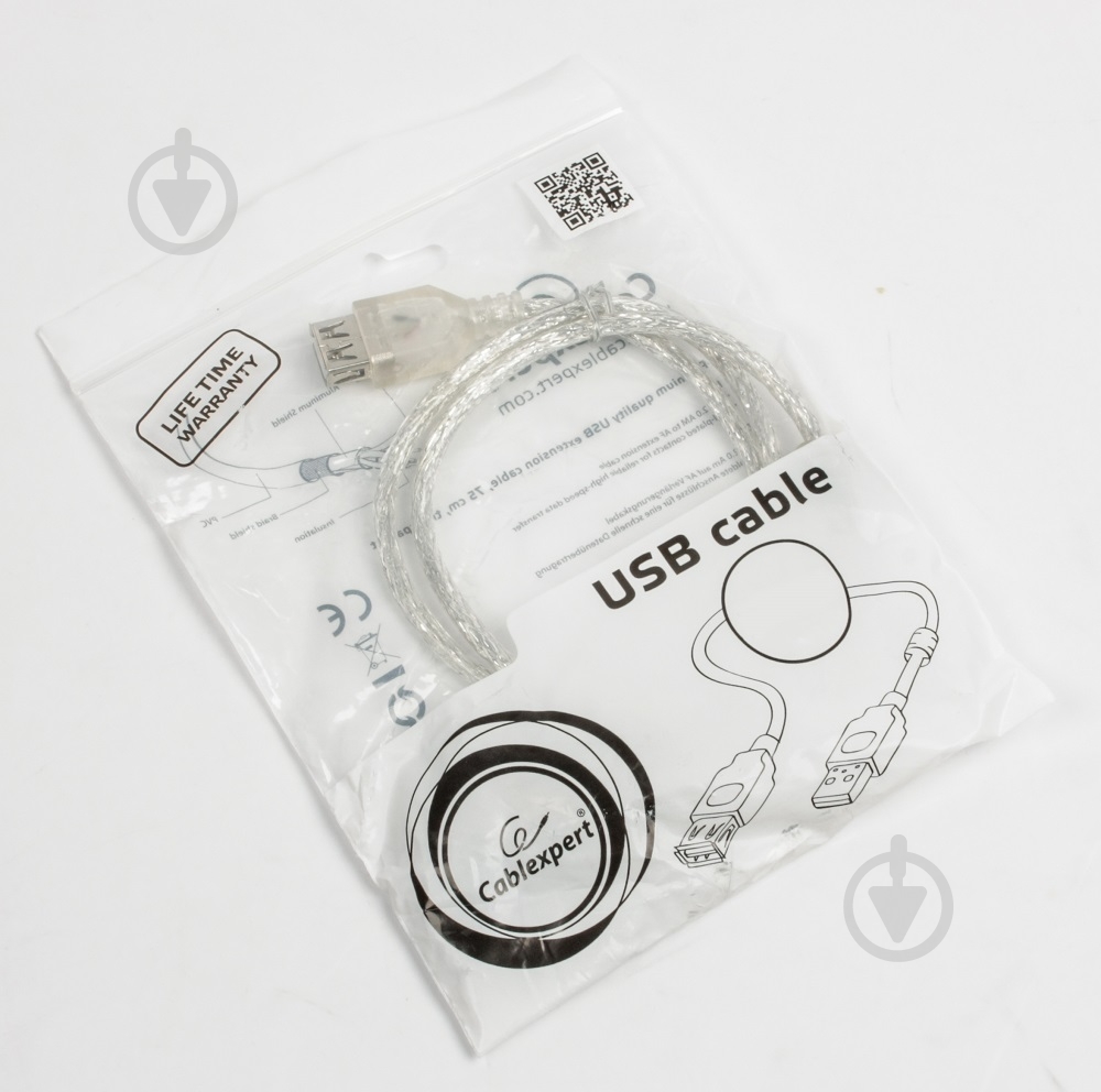 Удлинитель Cablexpert 1,8 м (CCF-USB2-AMAF-TR-6) - фото 2 Удлинитель Cablexpert 1,8 м (CCF-USB2-AMAF-TR-6) - фото 2