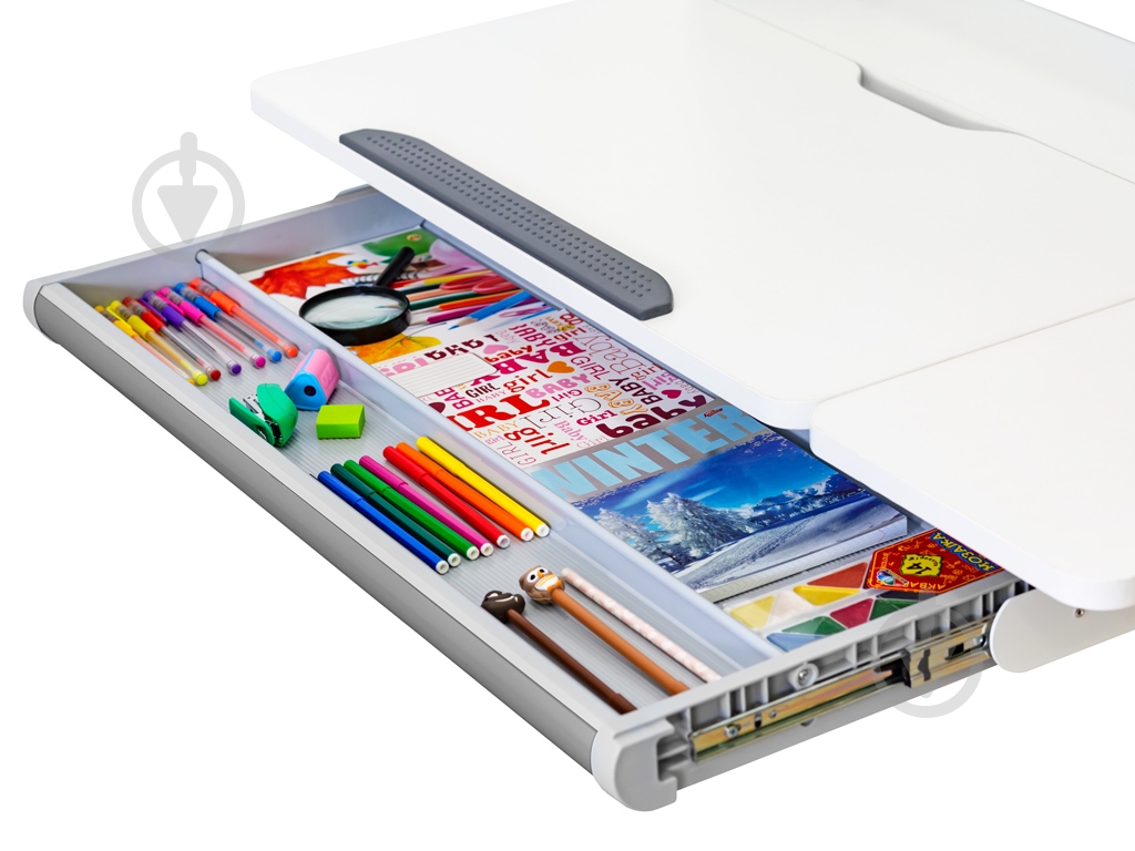 Детский стол Evo-kids TH-310 Lite Grey белый / серый - фото 4