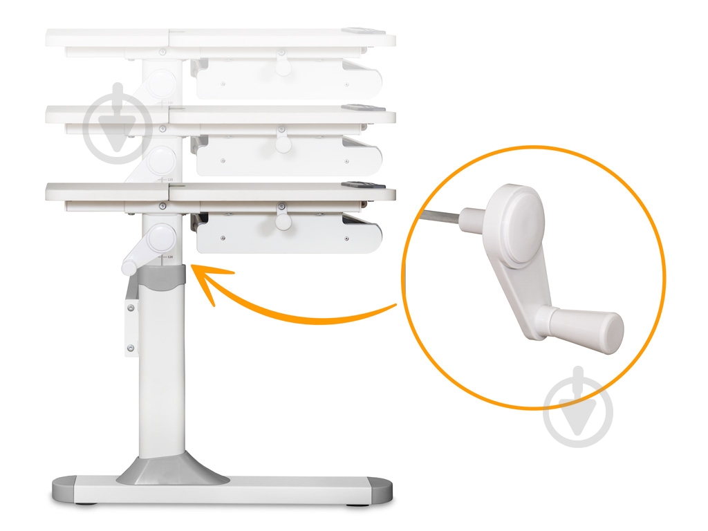 Детский стол Evo-kids TH-310 Lite Grey белый / серый - фото 5