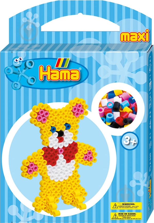 Термомозаика Hama Мишка Maxi 8761 - фото 1 Термомозаика Hama Мишка Maxi 8761 - фото 1