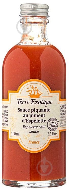 Соус Terre Exotique острый с Эспелетским перцем 100 мл 100 мл - фото 1
