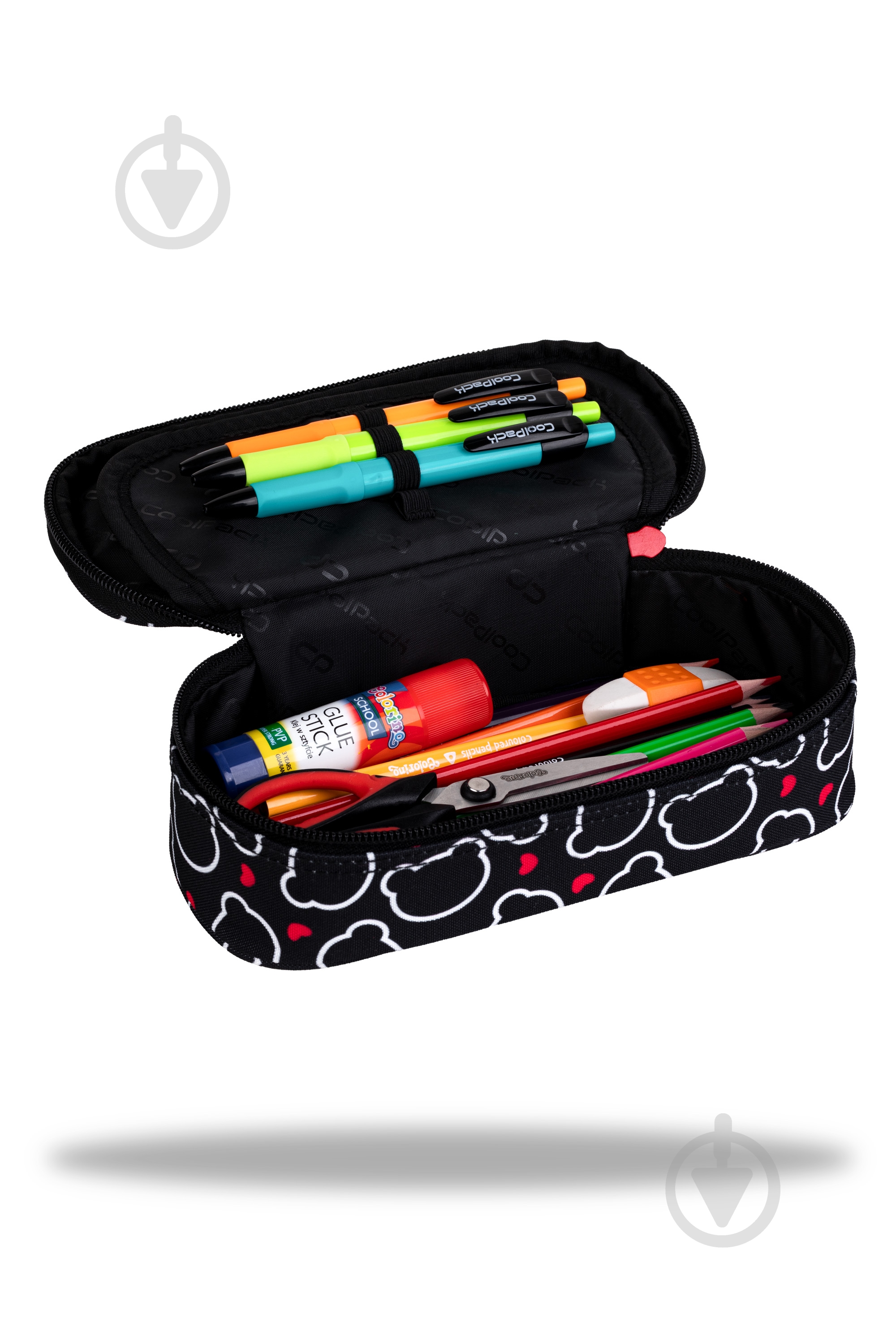 Пенал Campus Bear CoolPack черный с рисунком - фото 2