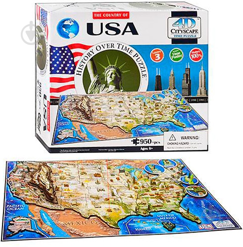 Пазл объемный 4D Cityscape США 40008 - фото 1